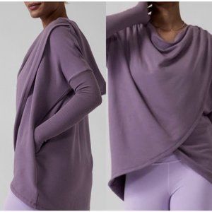 NEW Athleta Purana Wrap Hooded Sweatshirt Purple (Size S) SALE!